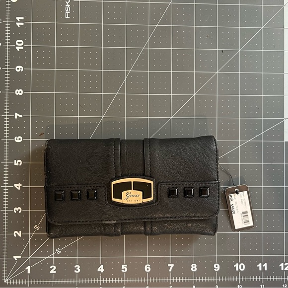 GUESS Pleather Black Studded Wallet - Picture 5 of 5